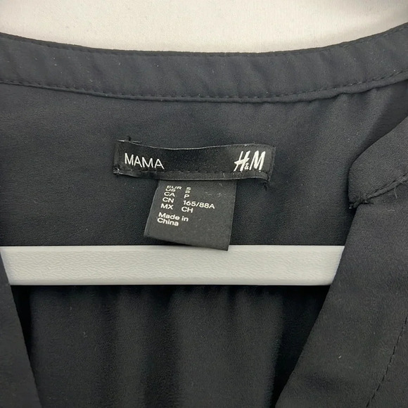 H&M Mama Black Maternity Dress Size Small - Picture 3 of 6